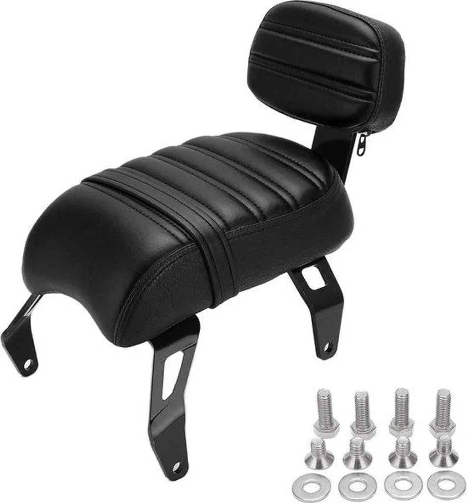 Dossier selle Indian Scout Bobber 2018-2021 noir anti-fatigue lombaire