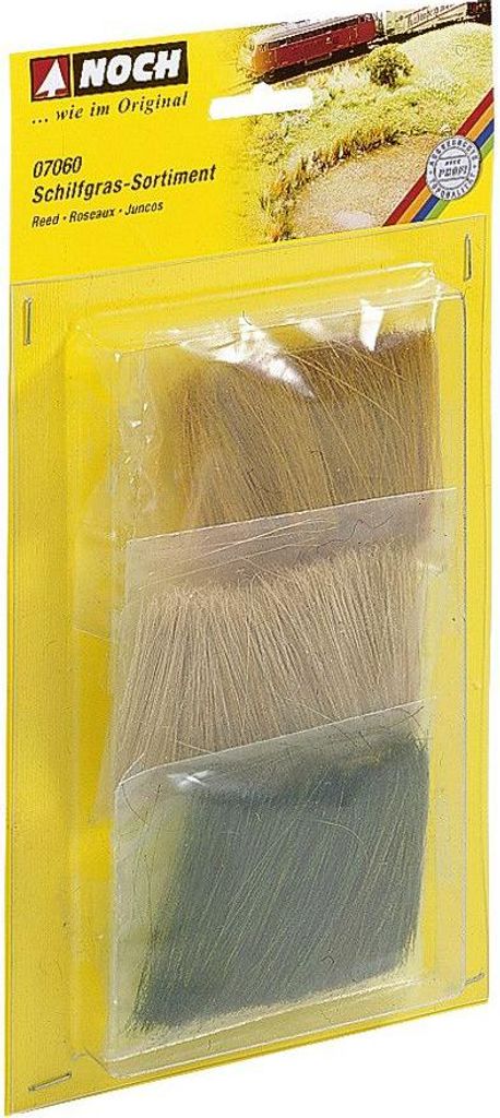 NOCH Schilfgras-Sortiment, naturgetreue Pflanzen, ideal für Modellbau, Landschaftsgestaltung und DIY Projekte in grün, beige, braun