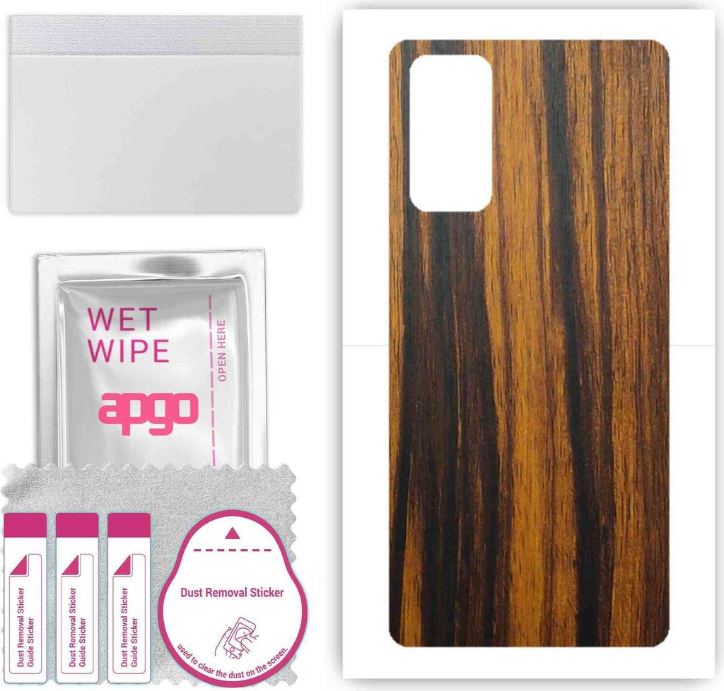 apgo Rückseite Schutzfolie, Skin, kompatibel mit Samsung Galaxy S20 FE, Hinten Displayschutzfolie aus Vinylfolie, kratzfest, einfache Montage - Ti...