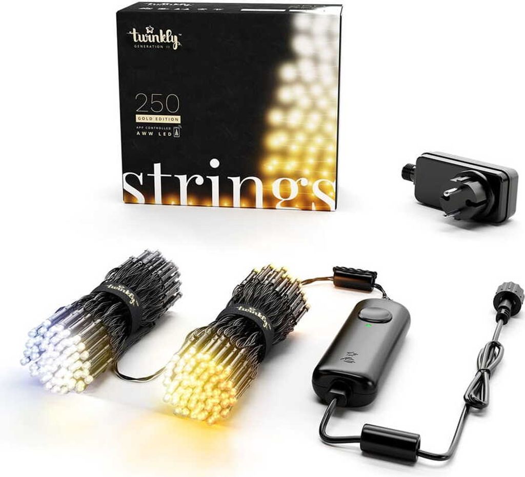 Twinkly TWS250GOP-BEU, 250 lamp, LED, Teplá bílá, 30000 h, Obrázek produktu 