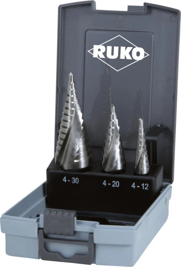 Kit Frese a Gradini RUKO 101026RO HSS per Lamiere fino a 4mm