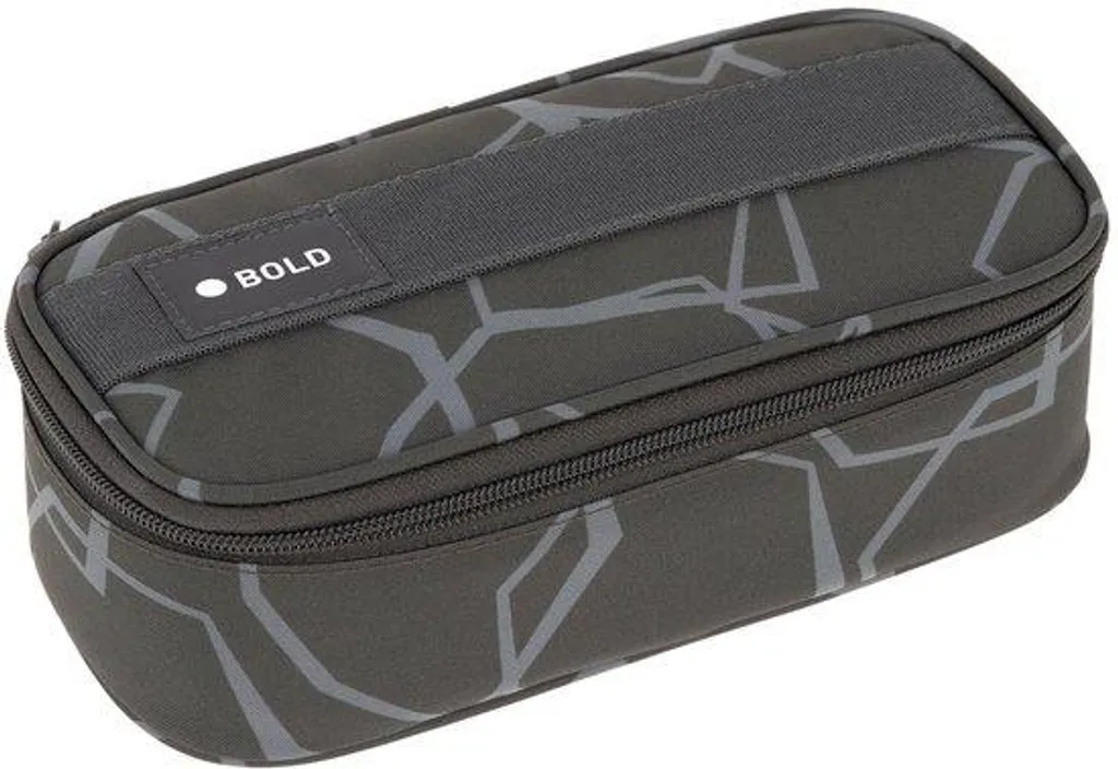 Laessig School Spacy Crayon Bold Edges Grey - Trousse Scolaire Grise