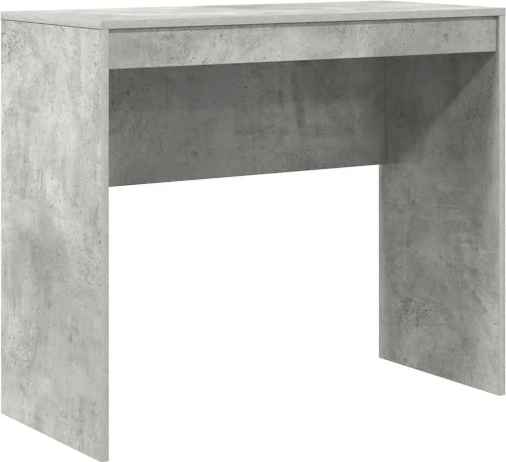 Scrivania Grigio Cemento 90x40x76 cm - Tavolo PC Salvaspazio Design