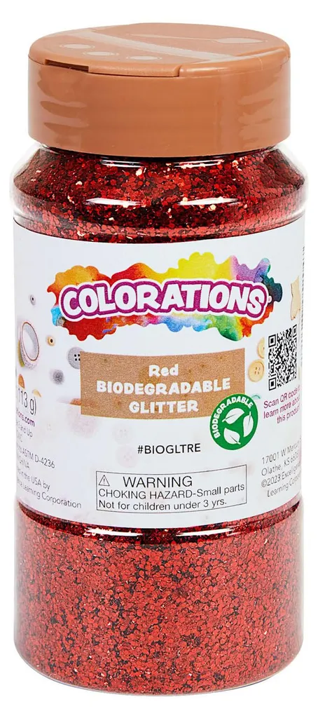 Paillettes biodégradables rouges écologiques pour loisirs créatifs