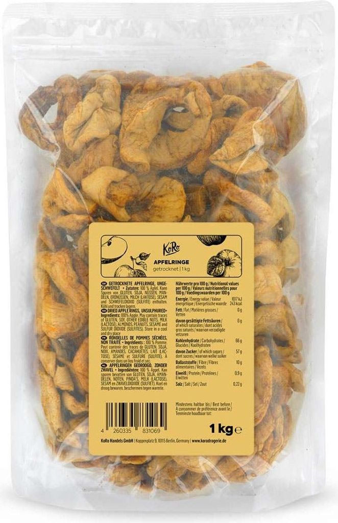 KoRo I Getrocknete Apfelringe 1 kg Produktbild 