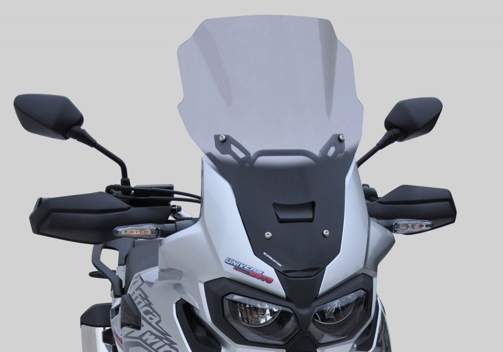 ERMAX Windschutzscheibe Acrylic durchsichtig Grau getönt für HONDA CRF1000L Africa Twin; CRF1000L Africa Twin Adventure Sports
