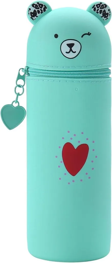 Portamatite Silicone Verde Kawaii: Astuccio Scrivania Morbido Shop Online