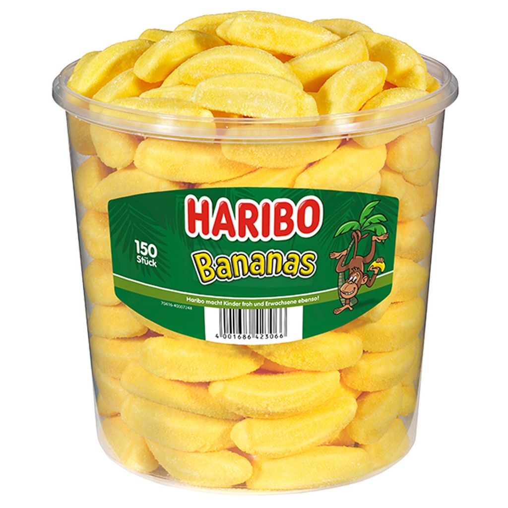 Haribo Banane candite al gusto di banana in schiuma di Immagine del prodotto 