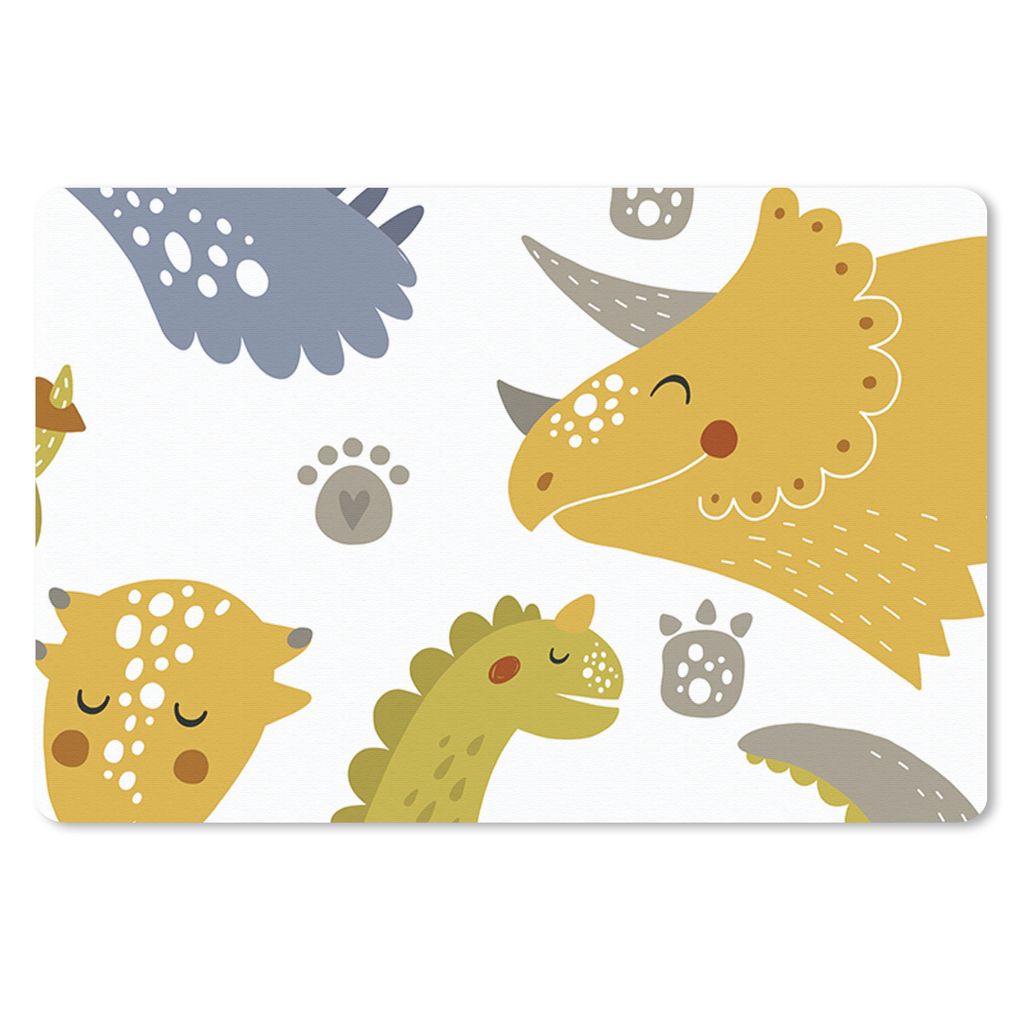 MuchoWow Mauspad Mousepad Dinosaurier - Schnittmuster - Jungen - Dino - Kinder 27x18 cm - Mousepads - Maus Mat - Pad - Mausunterlage - Büroartik...