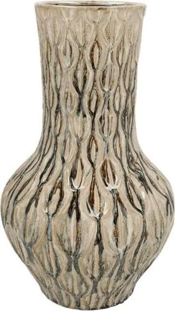 Grand Vase Céramique Vert 39cm : Sublimez vos Plantes Artificielles