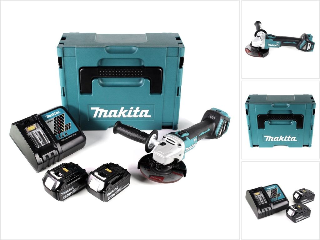Makita DGA 511 RGJ Akku Winkelschleifer 18V 125mm Brushless Produktbild 