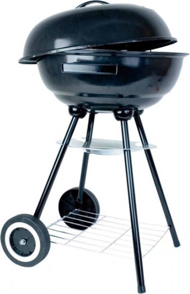 Kugelgrill 44cm fahrbarer Grill mit Ablagerost