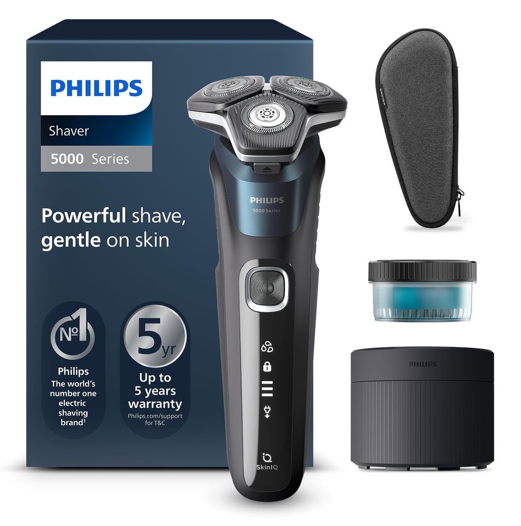 Philips SHAVER Series 5000 S5889/50 Elektrischer Nass- und Produktbild 