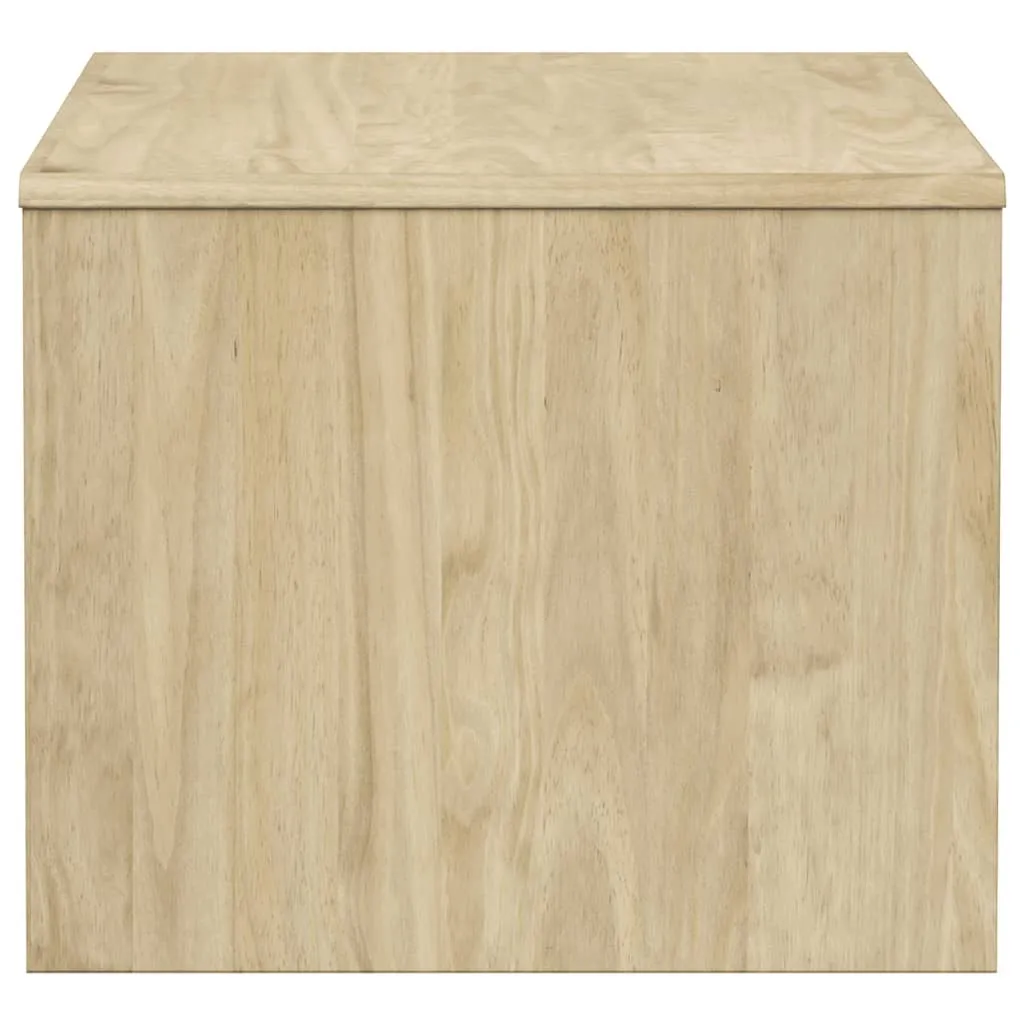 Table basse rectangulaire en bois massif SAUDA avec étagère basse - 11