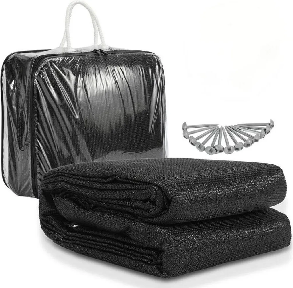 Tapis de Sol Anti-Poussière 4x4m pour Tente et Caravane Solution Propre