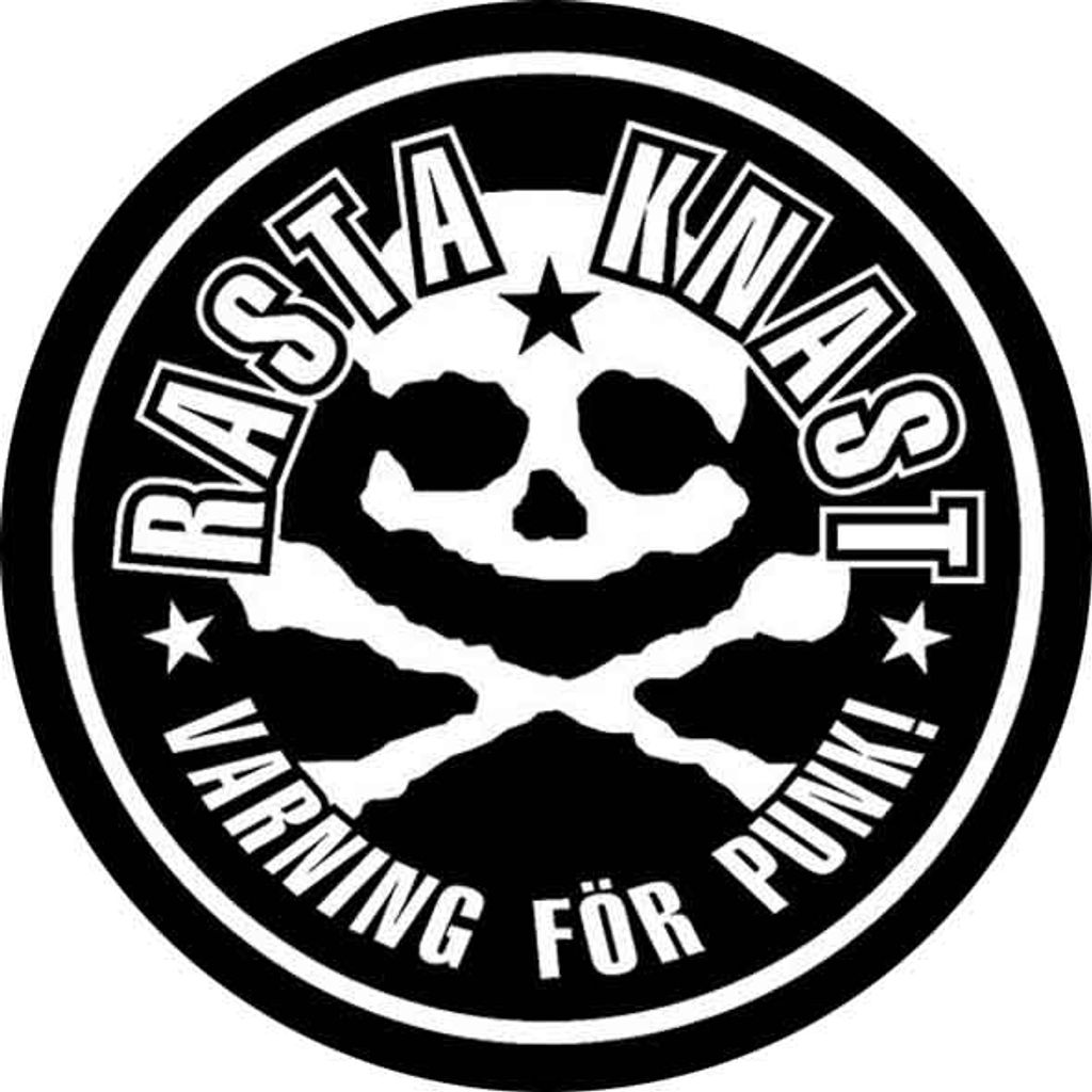 Rasta Knast - Skull/Varning - Button Produktbild 