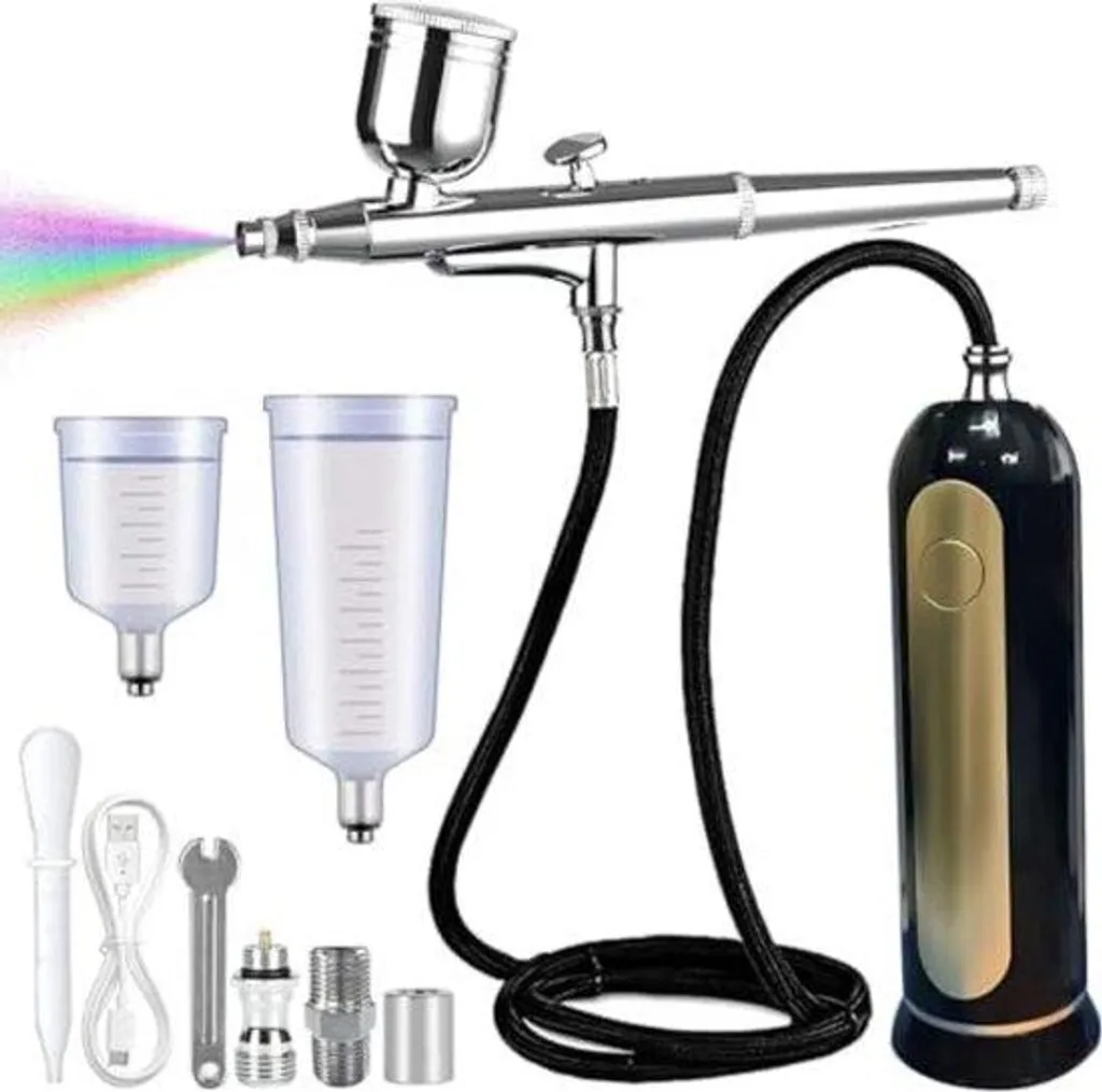 Kit aérographe avec compresseur complet pour modélisme et peinture