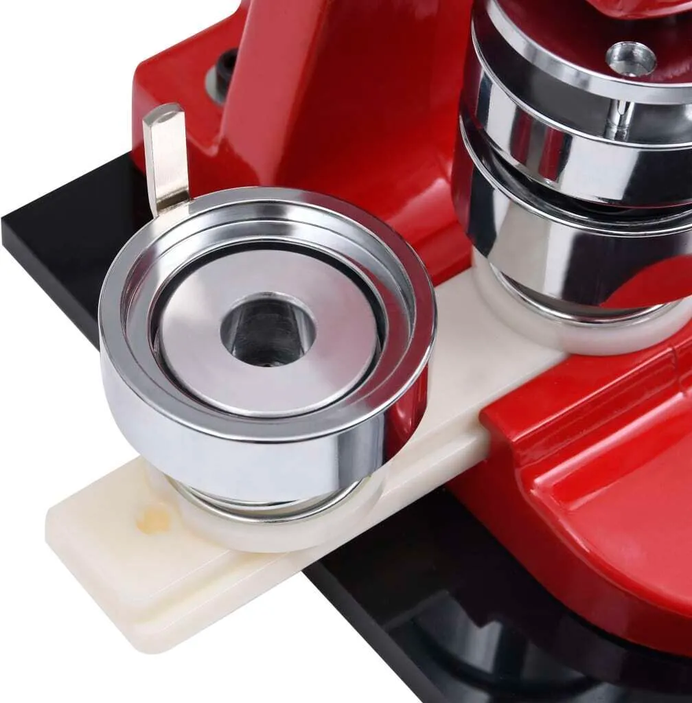 Machine à badges rotative 58 mm en métal avec découpeuse de précision