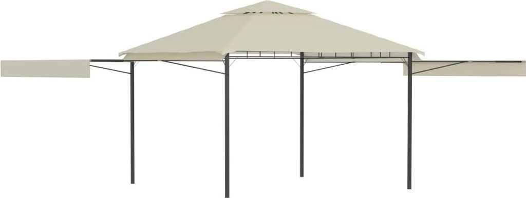 Pavillon mit Doppelt Erweiterten Dächern 3x3x2,75 cm 180 g/m²