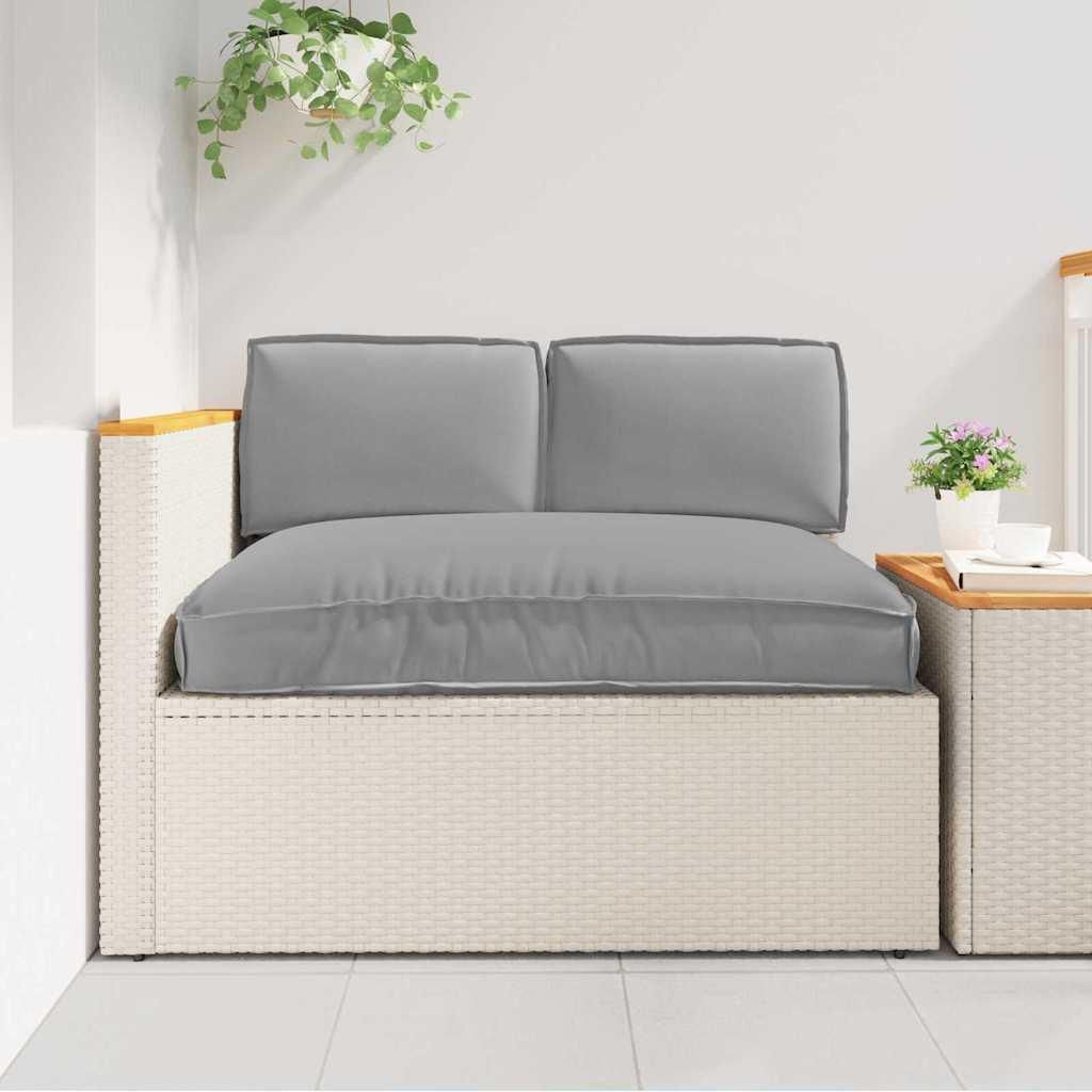 Pallet Kissen Set 3 pcs Grau 80 x 120 x 12 cm 60 x 40 x 12 cm