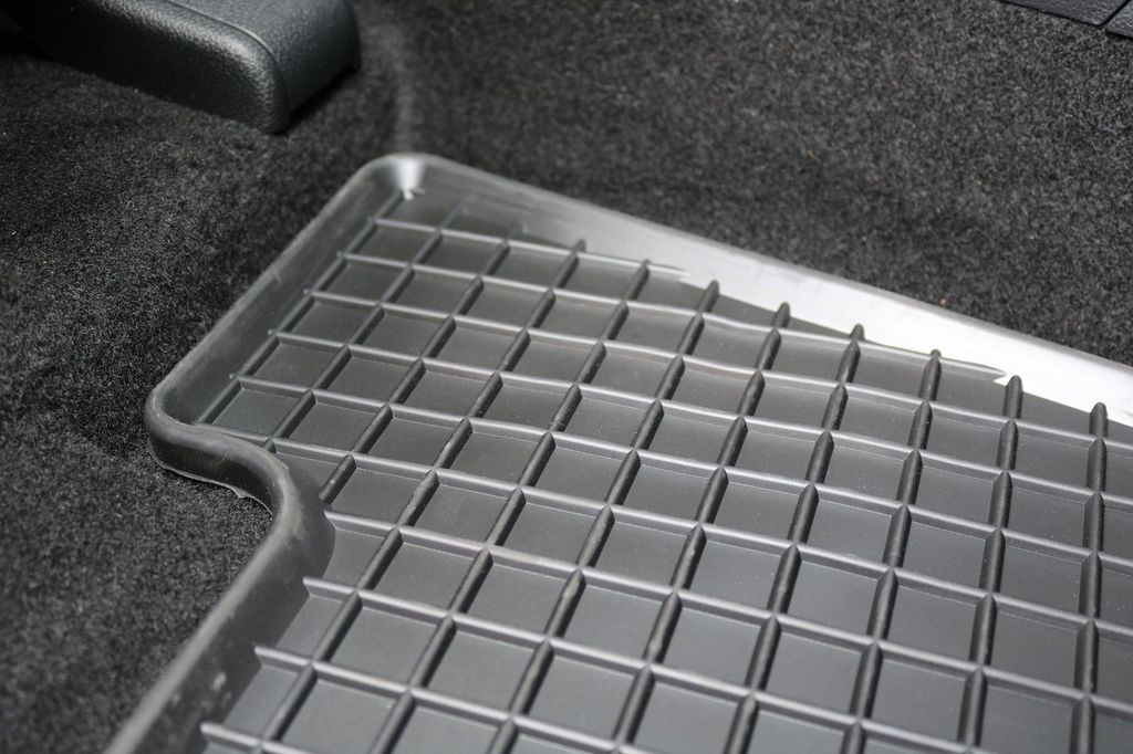 Rand und Struktur der Gummimatte, Detailansicht