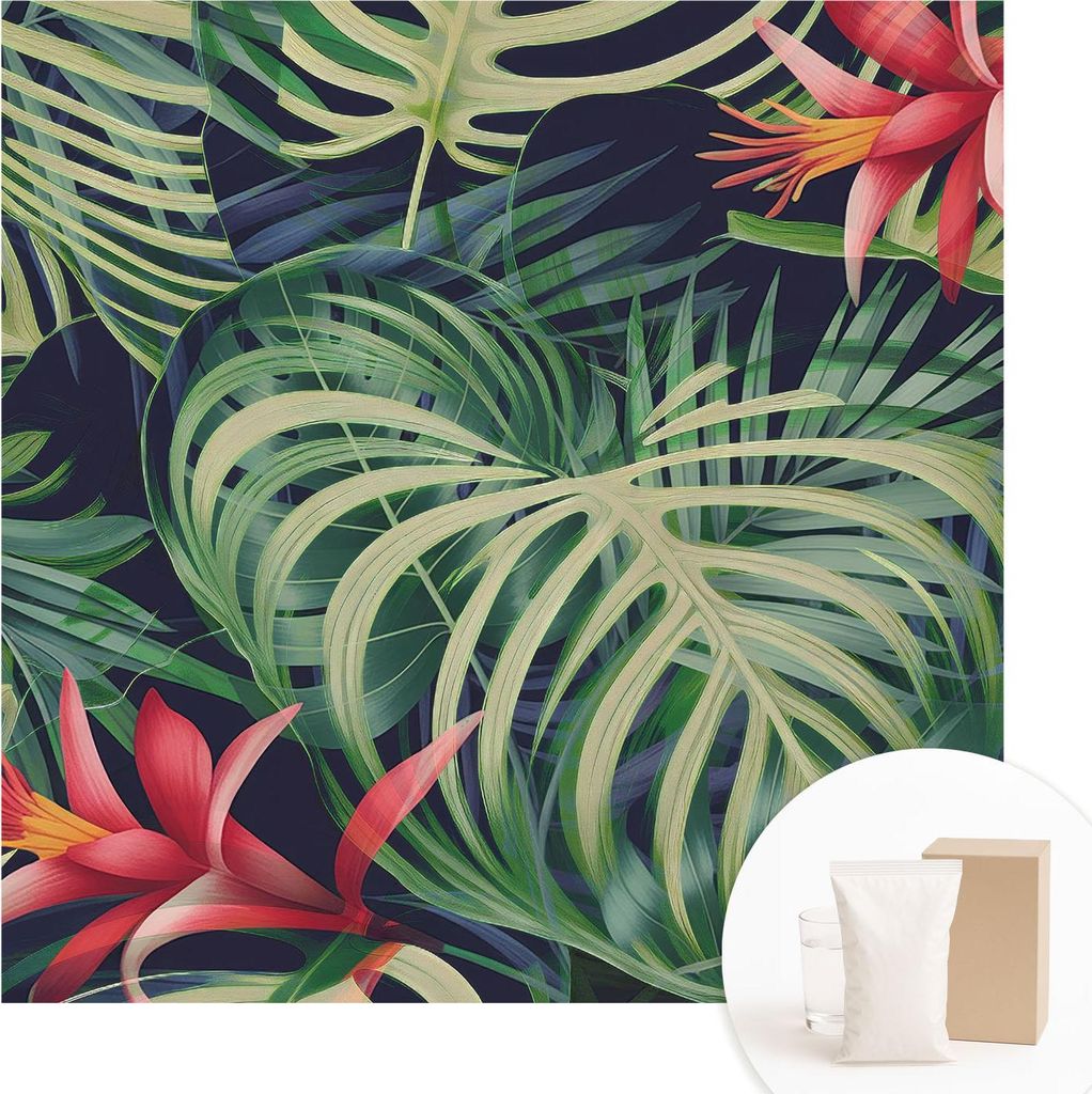 Fototapete - Wandbilder für Wohnzimmer - 250x250 cm - Dekorative Wandfolie - Modernes Design für Wanddekoration - Tapeten für Innenräume - Exot...