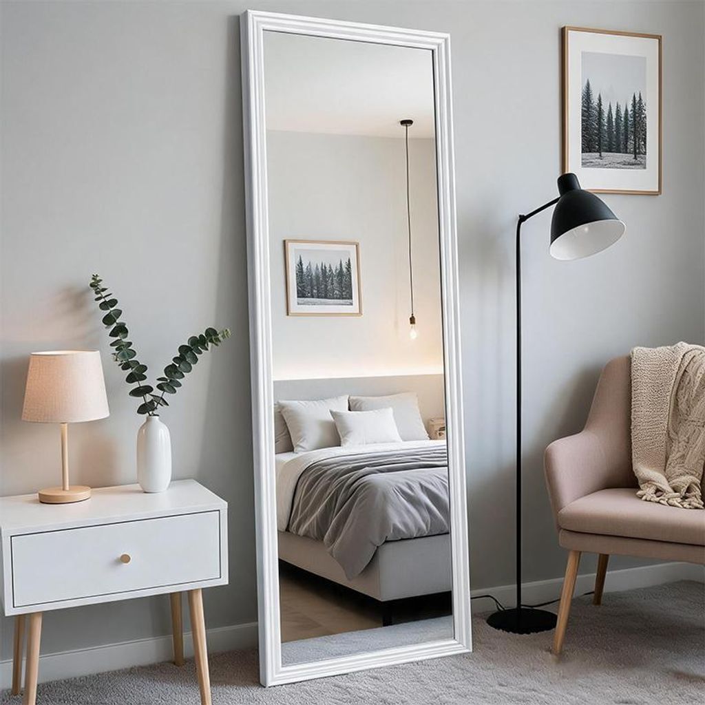 Specchio a figura intera rettangolare, 160 x 50 cm, cornice Immagine del prodotto 