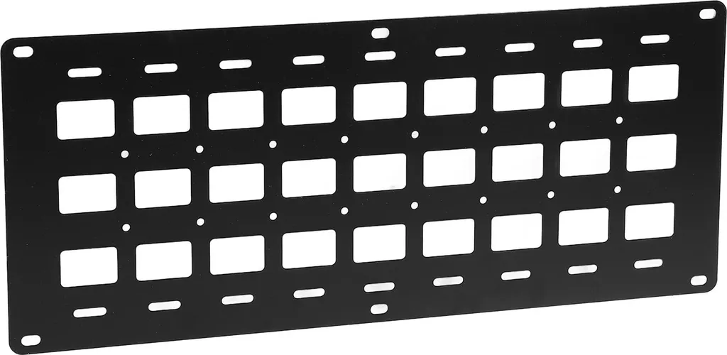 Support de fixation rail Stacher 810 x 340 mm en acier 2mm robuste