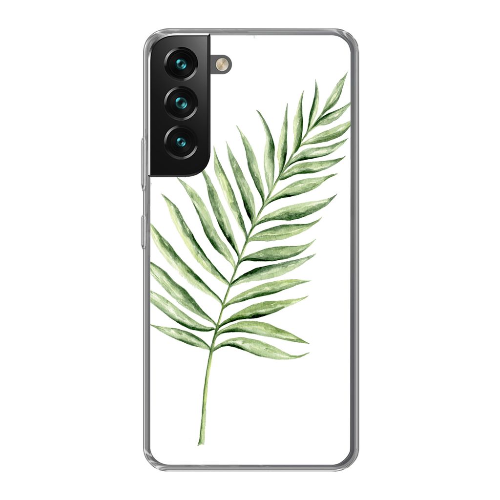 MuchoWow Handyhülle Schutzhülle Hülle für Samsung Galaxy S22 Plus Pflanze - Aquarell Silikon Softcase Handy Hülle - Schutzabdeckung