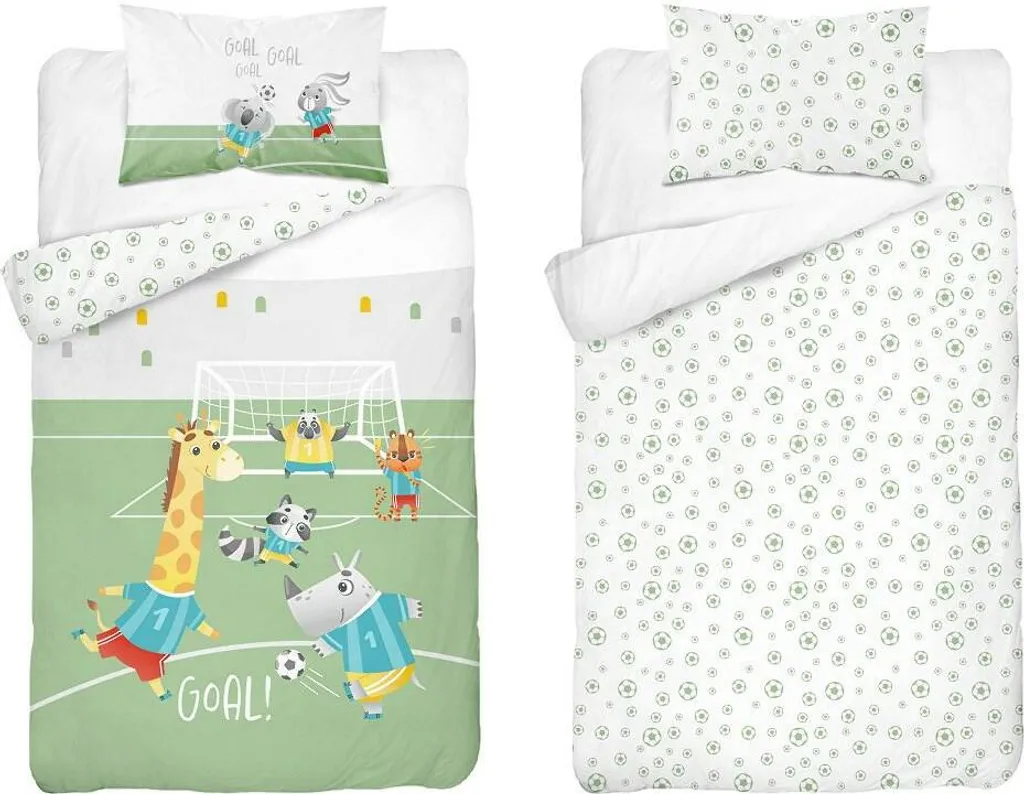 Linge de lit 100% coton 100x135 Mayamoo 4789 A Pet Ball vert Pistache