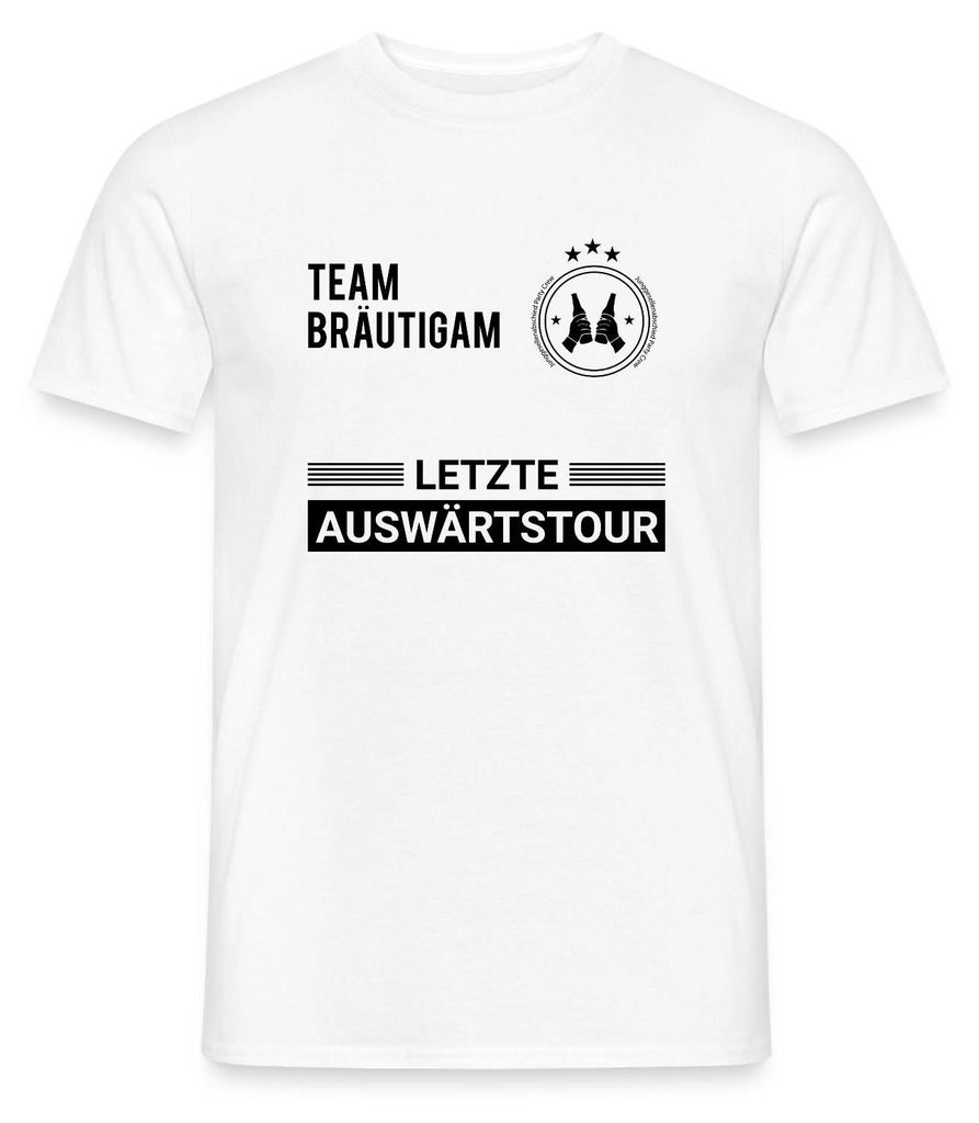 Spreadshirt JGA Männer | Letze Auswärtstour Männer T-Shirt, 4XL, Weiß