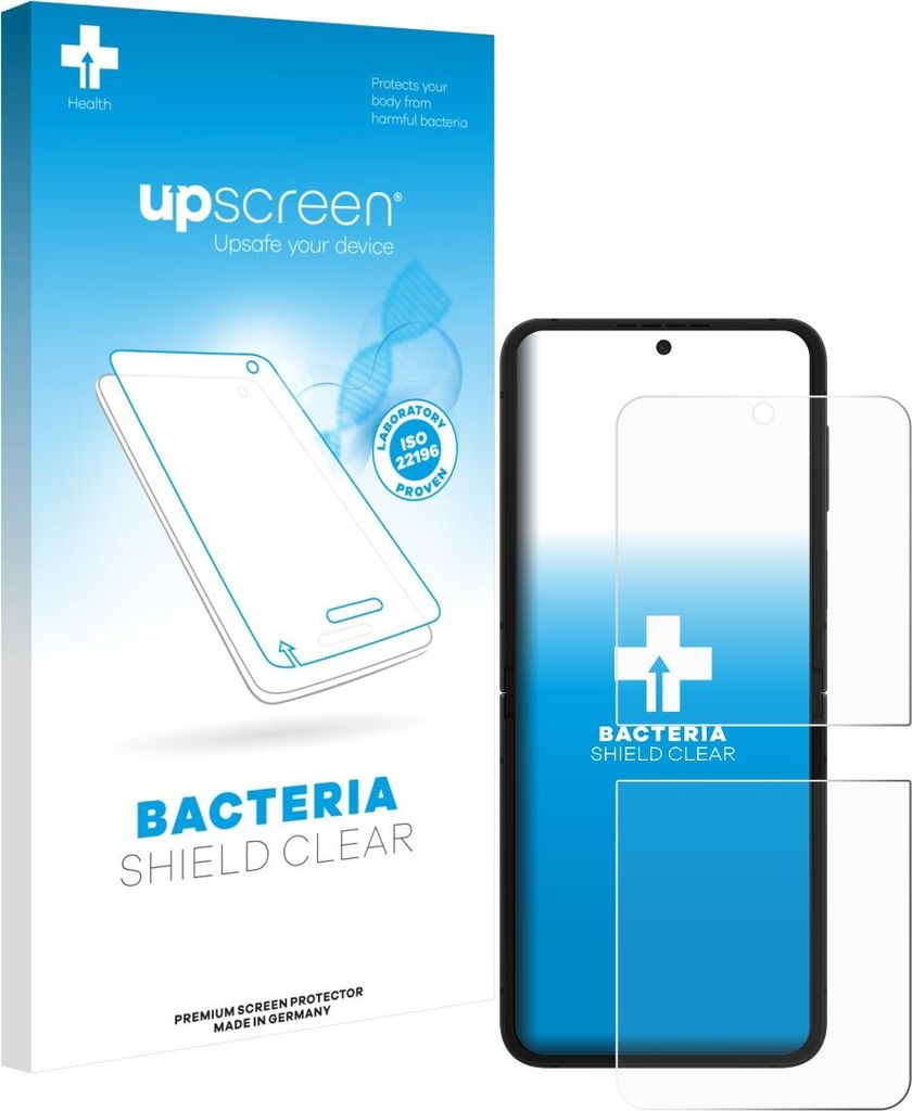 upscreen Schutzfolie für Samsung Galaxy Z Flip 7 FE Displayschutz Displayschutzfolie Folie Klar antibakteriell