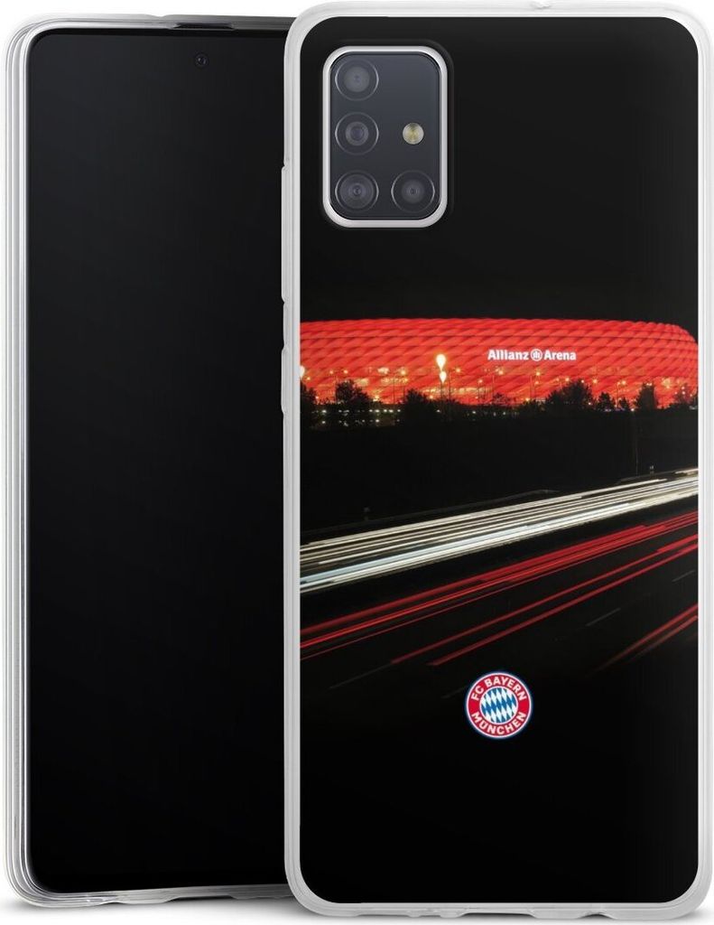 DeinDesign Slim Hülle für Samsung Galaxy A51 Silikon Case Ultra Dünn Handyhülle FC Bayern München FCB Stadion