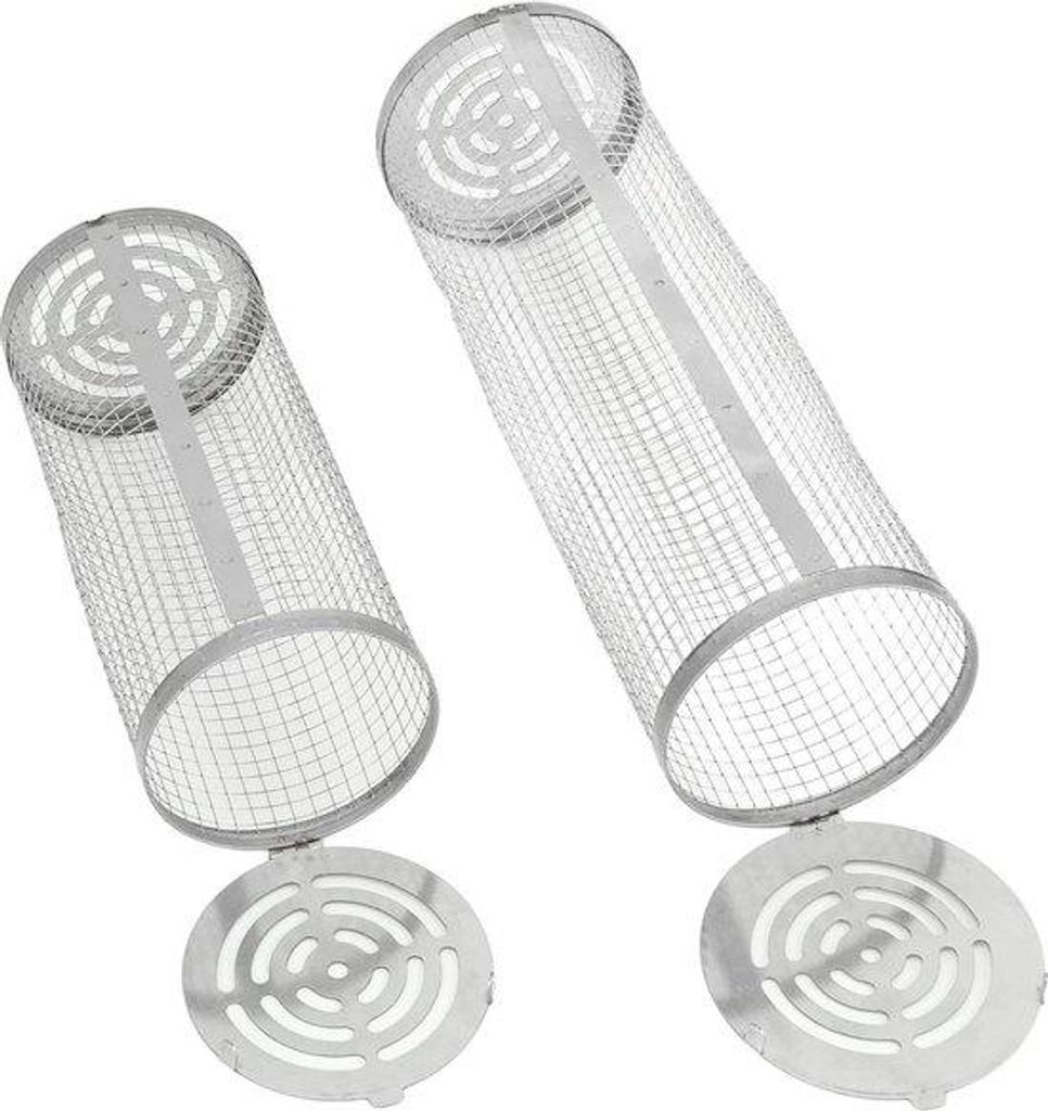 Edelstahl Grillzylinder für Gemüse, Fisch, Meerestiere, Outdoor, Camping