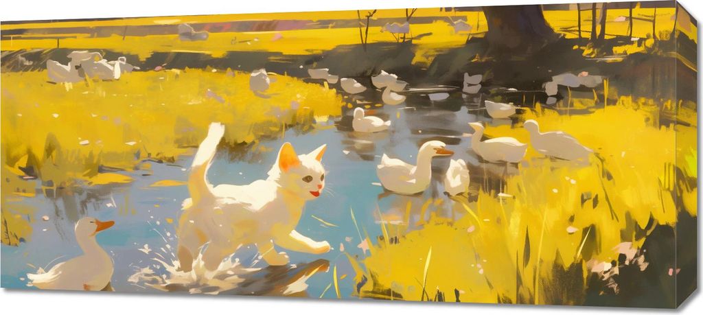 Bild 90x40cm Sonne auf dem Land