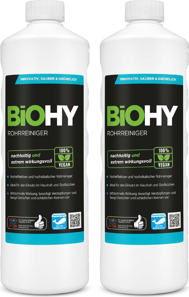 BiOHY Rohrreiniger nachhaltig, Inhalt:2er Pack