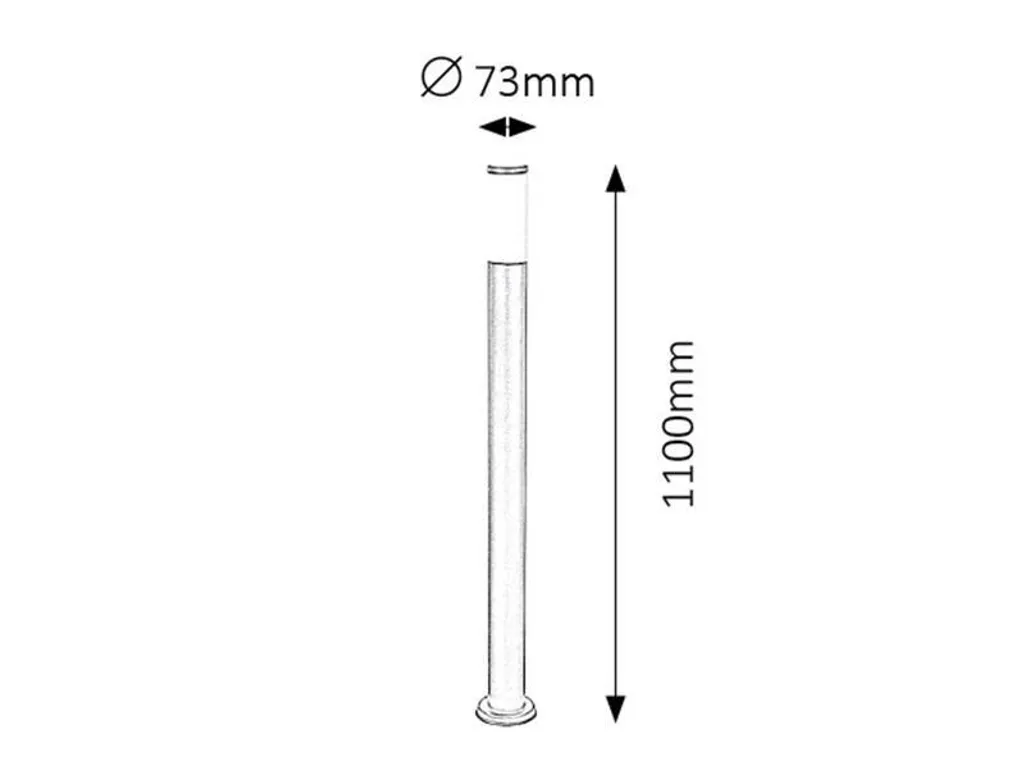 Lampada da Esterno Rabalux 8148 Design Moderno Torcia Nero Opaco