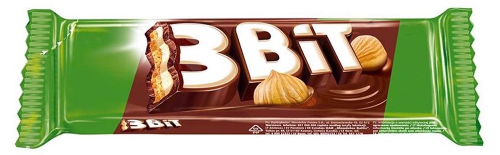 3Bit Barretta di cioccolato al latte con ripieno di noci e Immagine del prodotto 