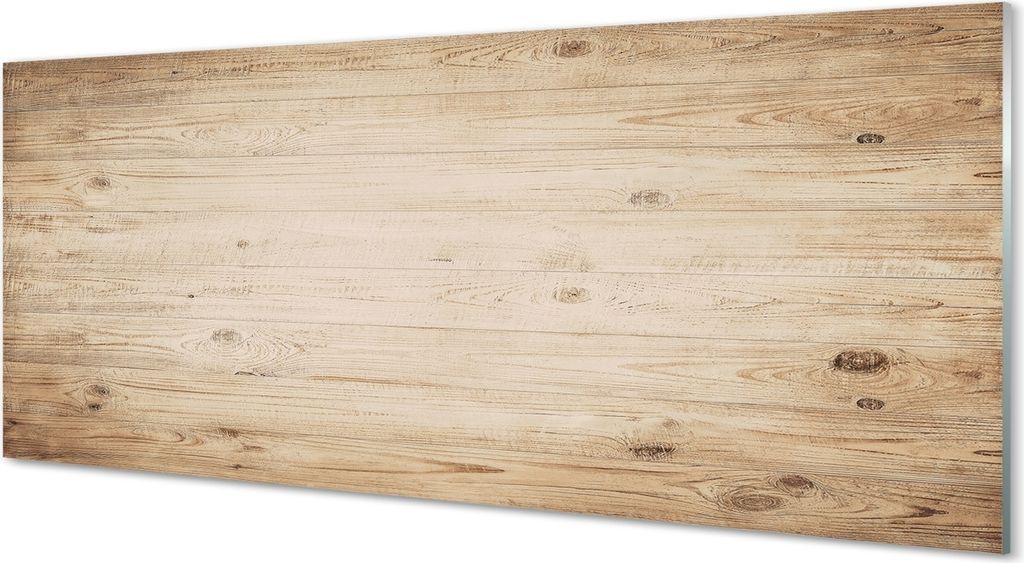 Glasbilder 125x50 Wandkunst Hölzerne Planken Knoten