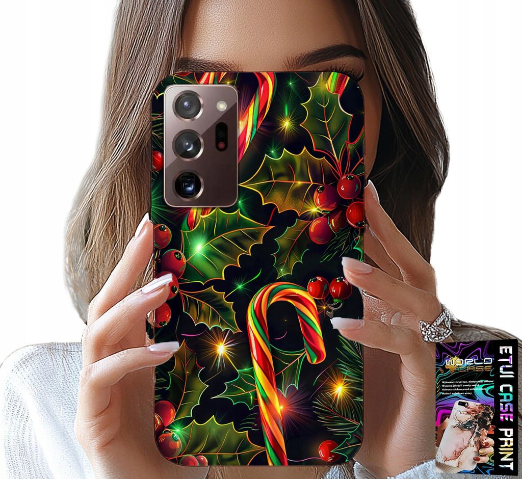 Hülle Für Samsung Note 20 Ultra - Zuckerstange, Mistelzweig, Weihnachtsbaum + Folie