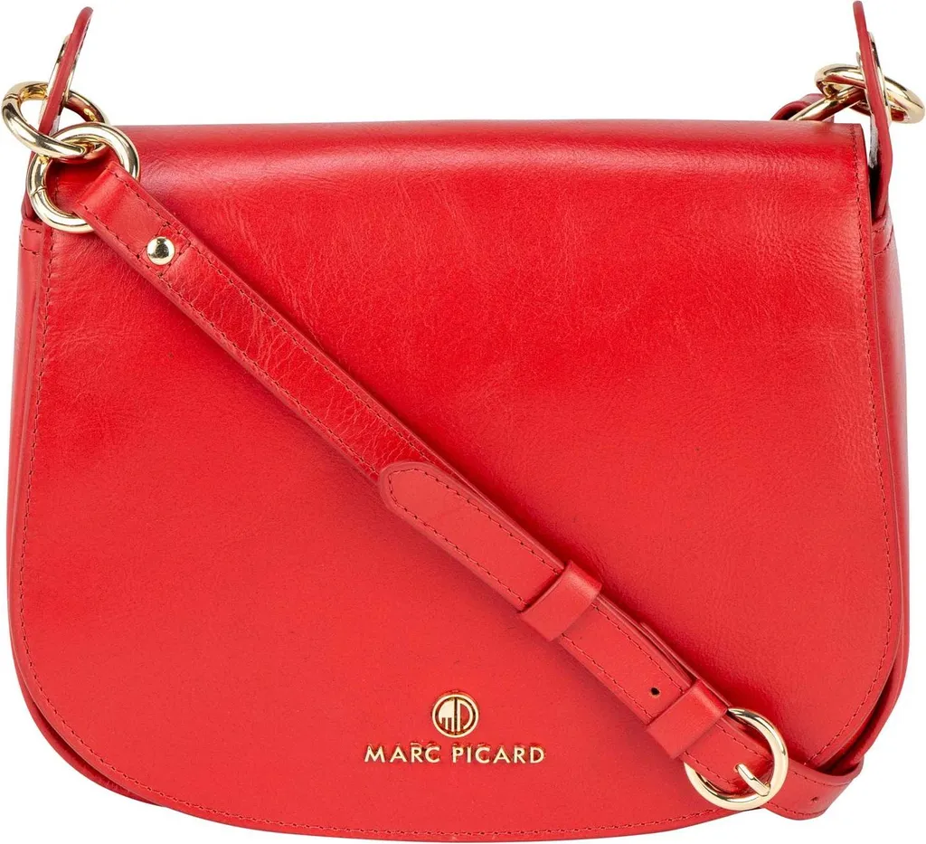 Marc Picard Firenze Sac à épaule en cuir rouge - Élégance italienne chic
