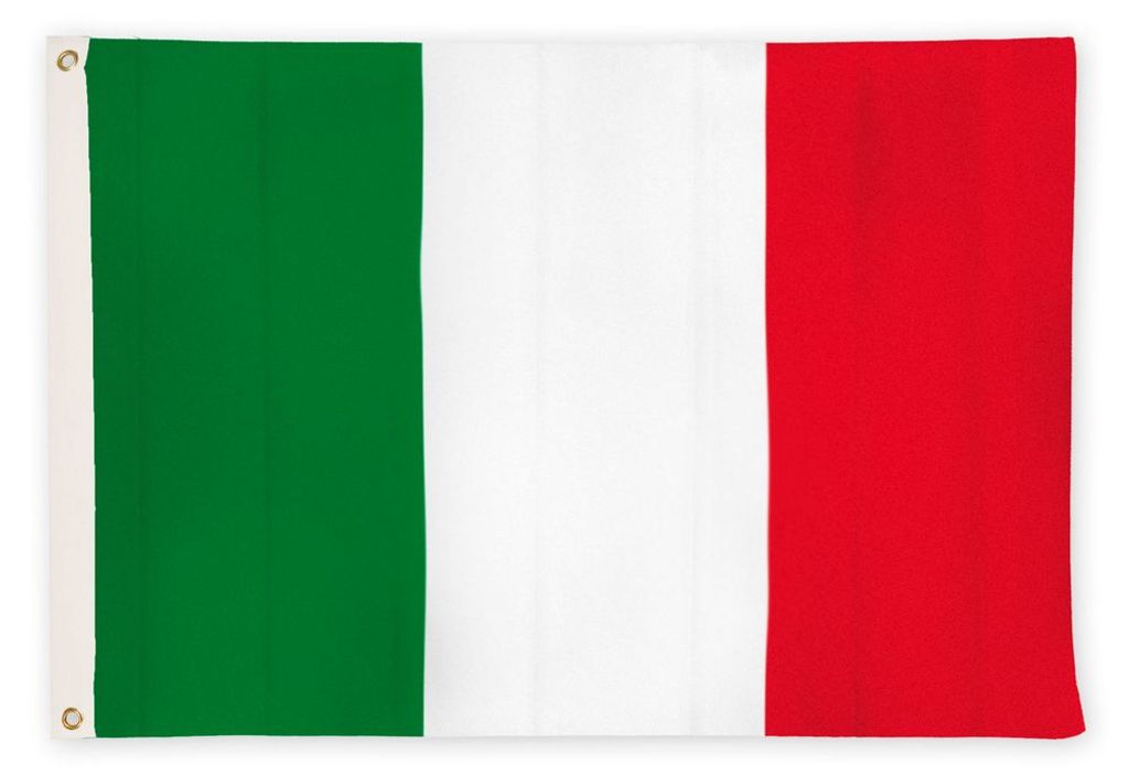 Italienische Flagge aus nautischem Polyester für outdoor