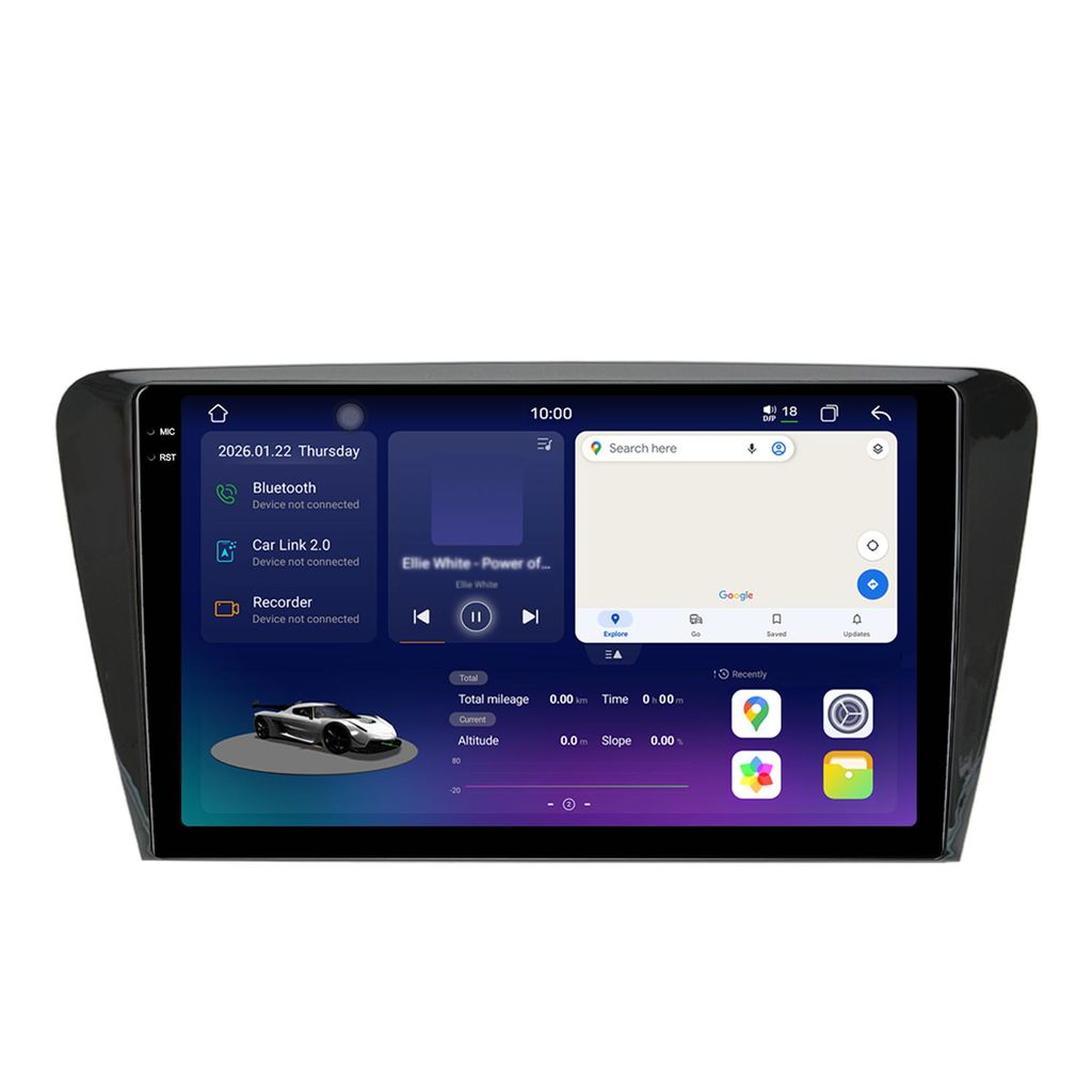 2k Display Android Radio 128GB für Skoda Octavia 2013-2018 Carplay Android Auto Navi 4G LTE Bluetooth DAB+ Rückfahrkamera Lenkradsteuerung