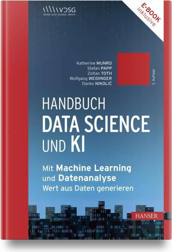Livre de Data Science grand format avec schémas d'architecture IA