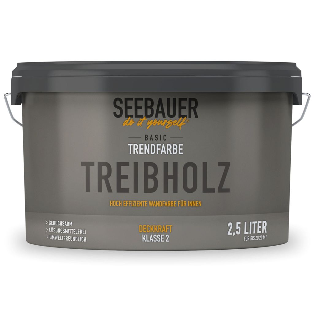 SEEBAUER diy Trendfarbe Graubeige 2,5L (No. T05 Treibholz) Produktbild 