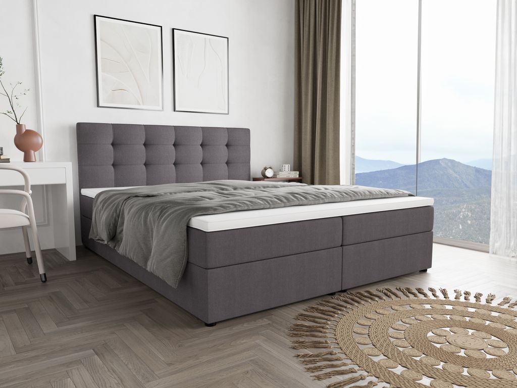 Boxbett FADO 11 200x200 Cosmic 160, Bett, Bettkasten, Hotelbett, Topper, Matratze, Bettkasten, Schlafzimmer, Bonell, Stauraum, Kontinentalbett