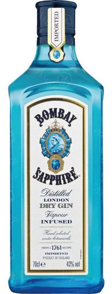 Ginebra London Dry Bombay Sapphire | 40% vol | 0,7 l Imagen del producto 