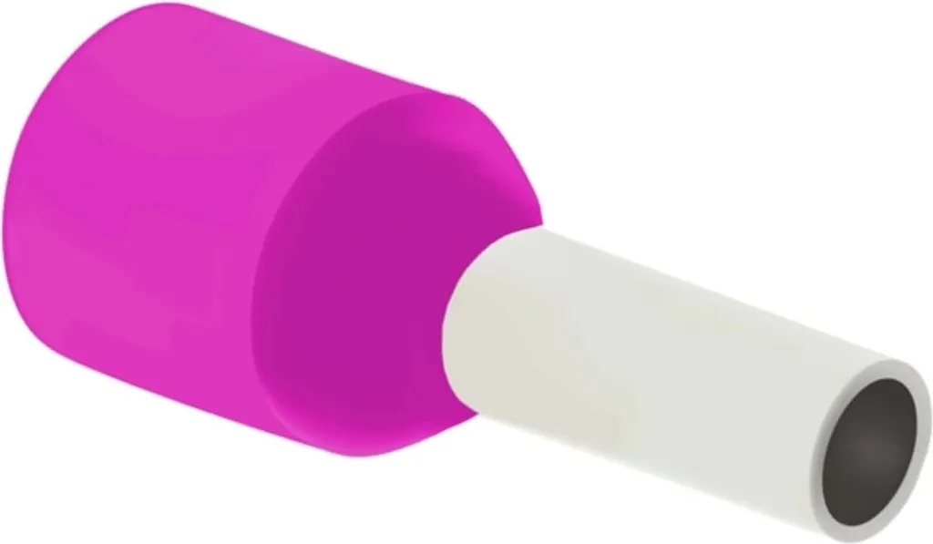 Embout de câblage isolé rose 0,34 mm² DIN 46228-4 haute performance