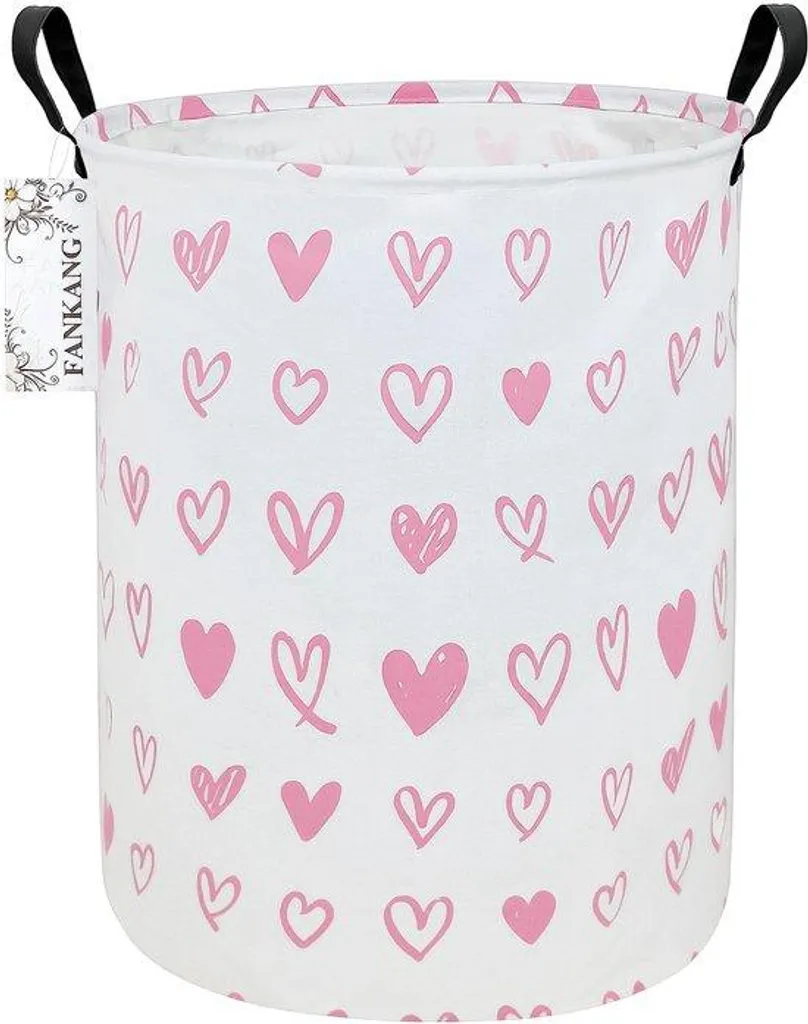 Grand bac de rangement jouets imperméable pour chambre d'enfant rose