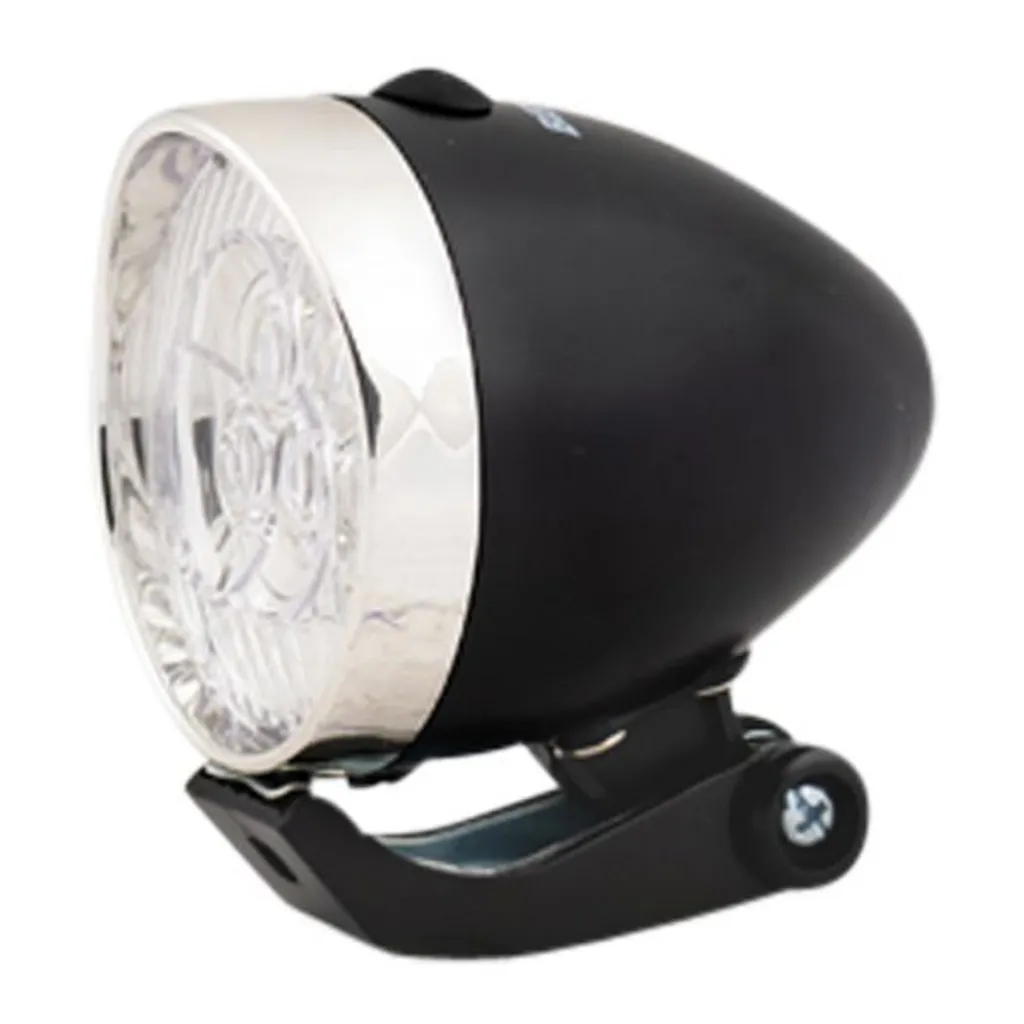 Éclairage Vélo LED Chrome Black - Haute Luminosité et Design Métal